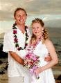 Hawaiian wedding lei giving is a traditional aspect of the Hawaiian culture