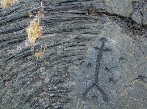 Lava rock carving