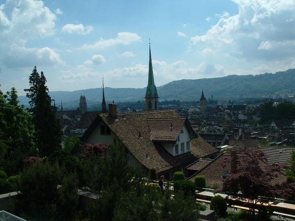 view of zurich from University