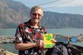 Tony Wheeler with 1974 Lonely Planet