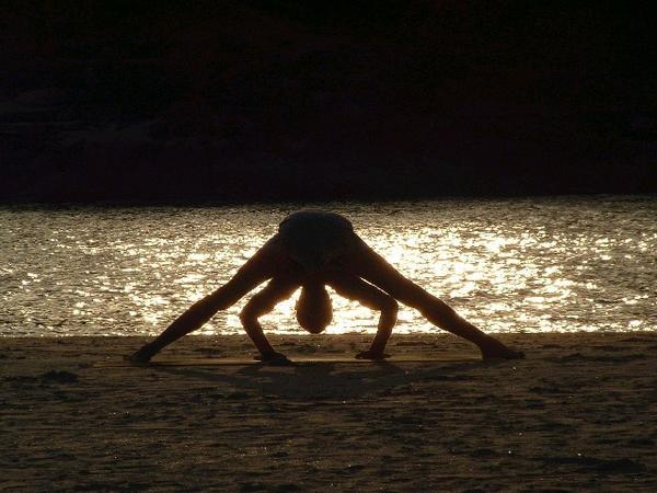 Yoga on Palolem beach