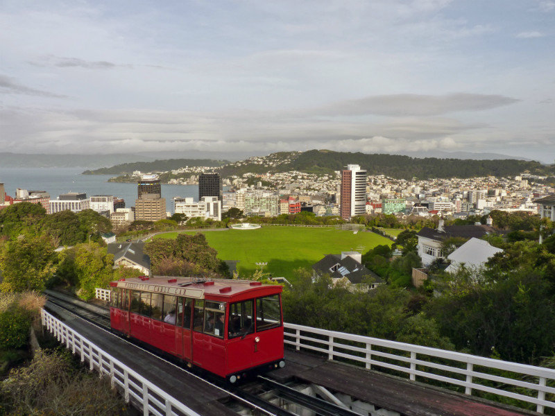 The tram shot. Wellington