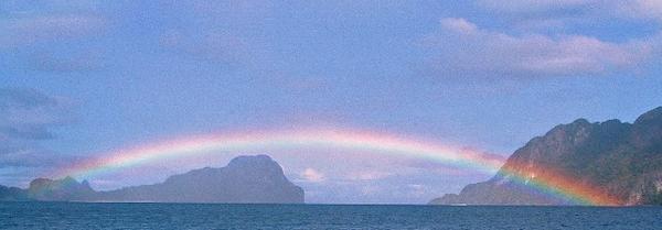 rainbow over the bay