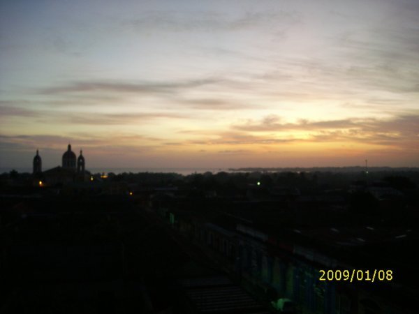 Parque Central Cathedral at sunrise