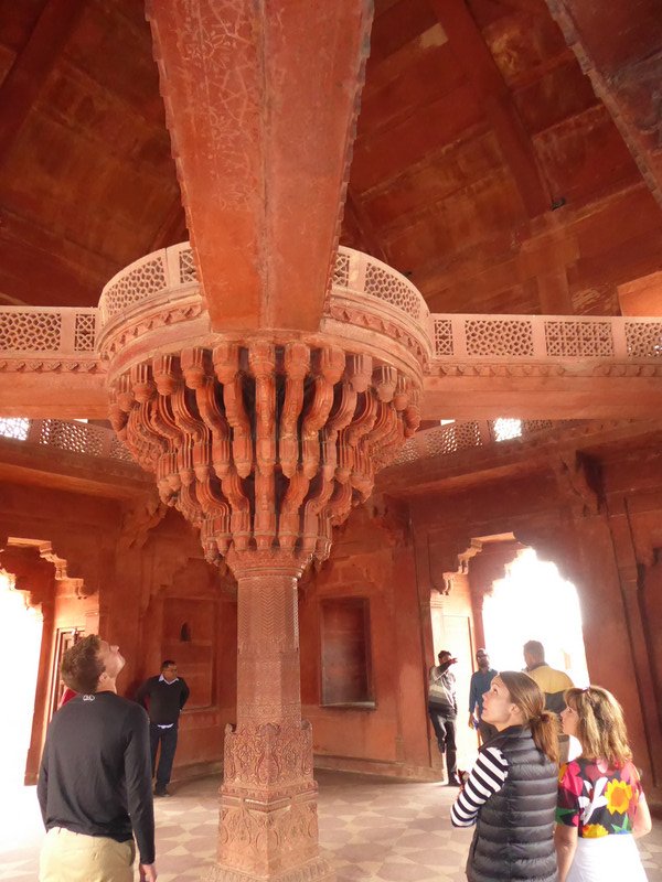 Central pillar of the Dirwan-i-khas - Hall of Private Audience