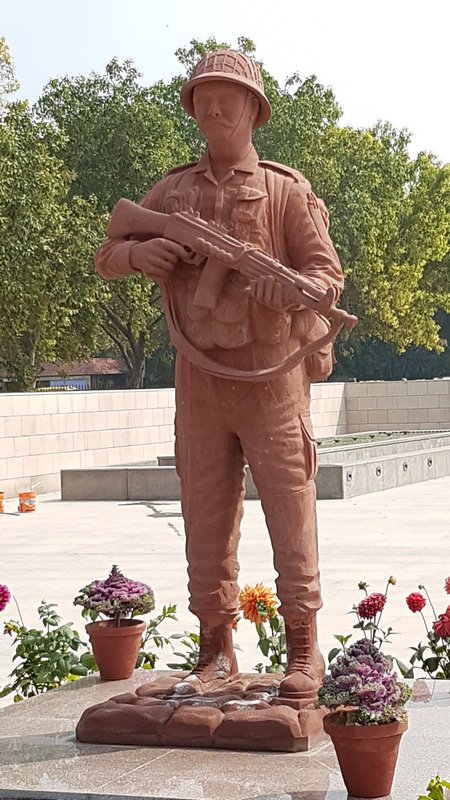 At war memorial 