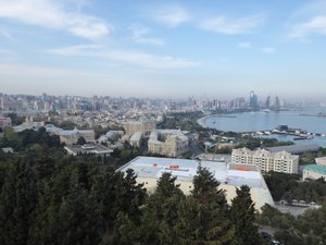 Viewpoint over Baku and Caspian Sea 