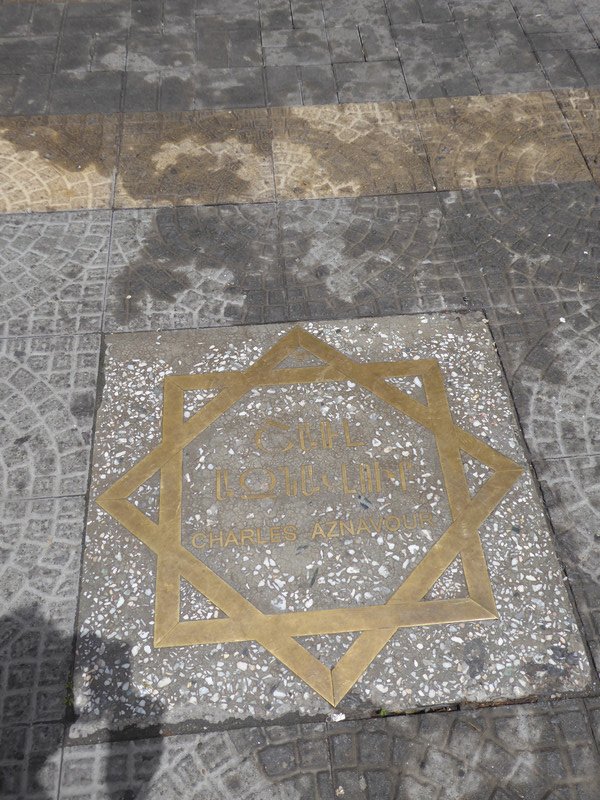 Charles Aznavour plaque 