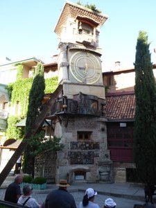 Clock tower at puppet theatre 