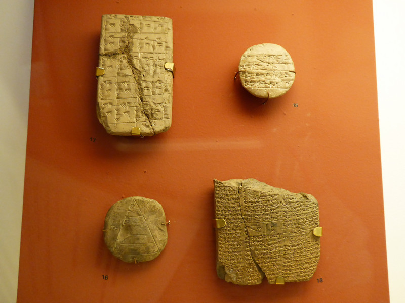 Sumerian school work tablets