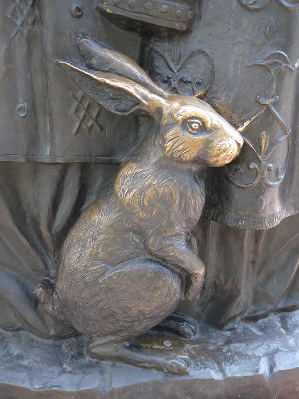 With a hare? Rabbit? For luck