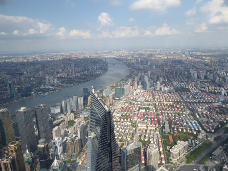 From Shanghai Tower -see low risers and greenery