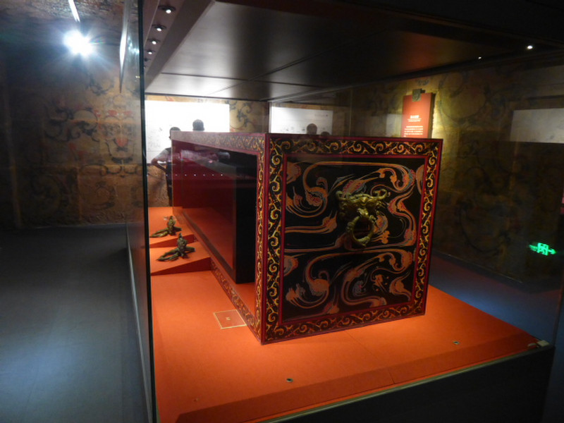 Replica of King's double coffin