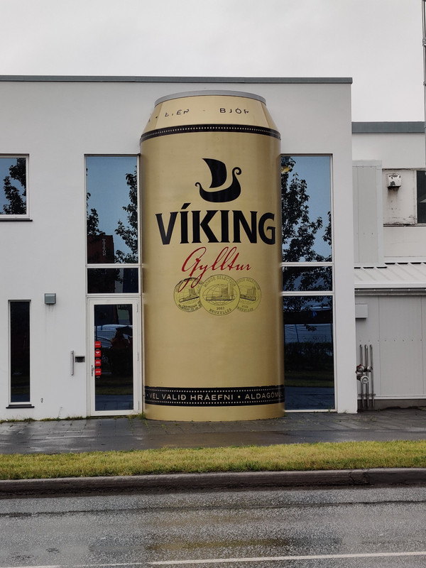 "Giant" Viking beer can