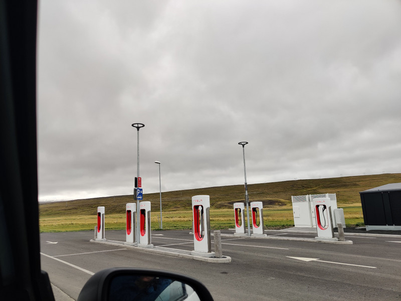 Random 8 unit Tesla charge point