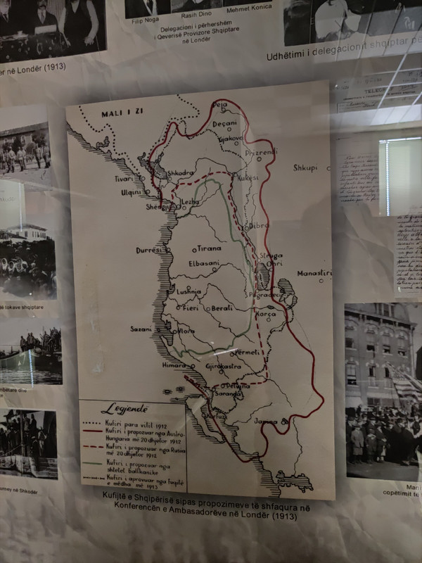 Albania border map proposals