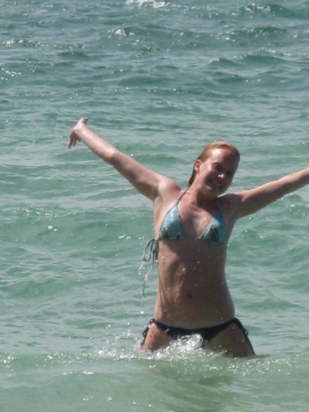 Jennie in the Ocean