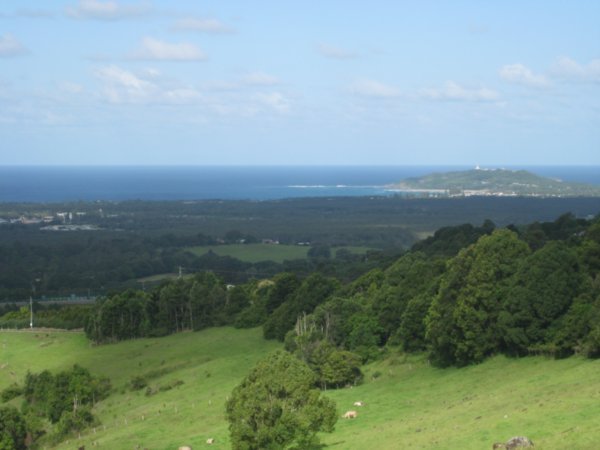View into Byron Bay