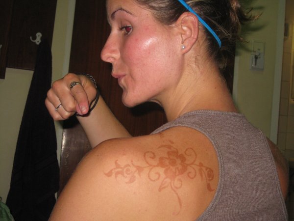 Henna tattos still there