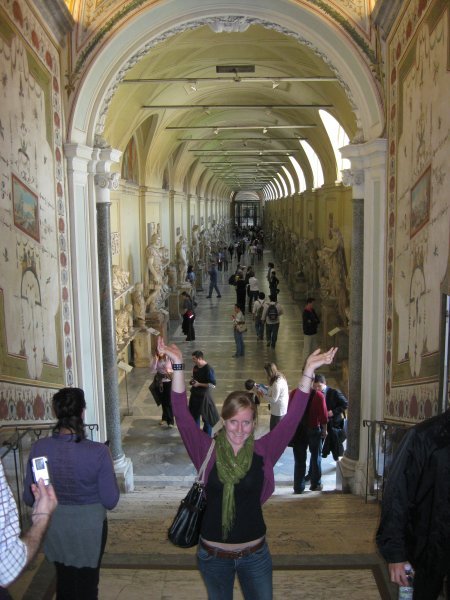 Walking towards the Sistine Chapel