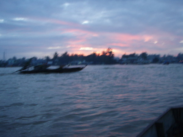 sunrise on the Mekong