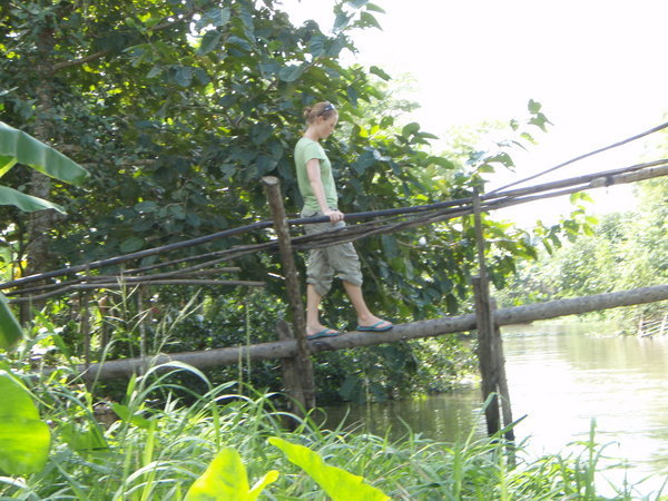 Meg on the Monkey Bridge