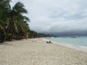 the beautiful beach at Boracay