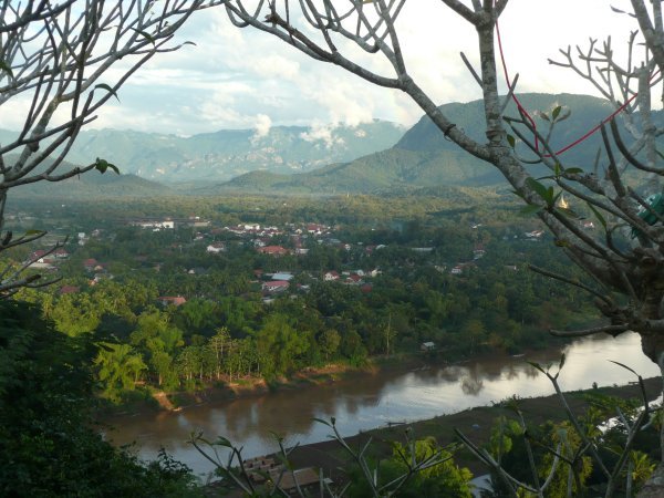 The view of Luang Prabang province from Phu Si hill