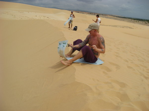Sand slide...