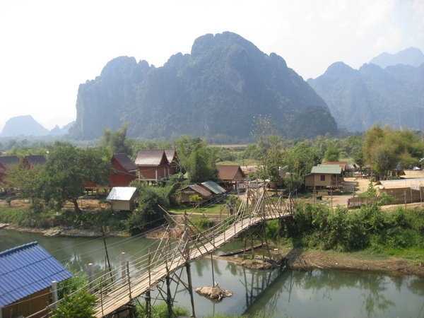 View of Vang Vieng