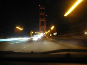 Entering Golden Gate bridge