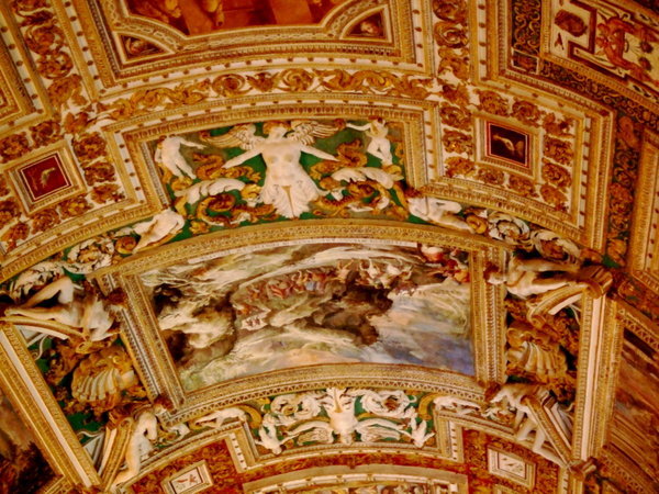 Portion of the Vatican Museum Ceiling