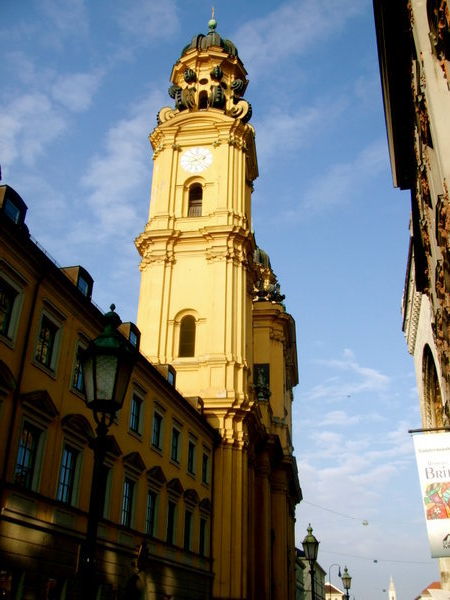 Yellow church.