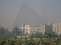 Giza Pyramids viewed from city