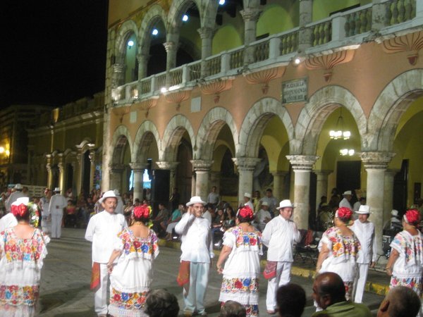 Traditional Mayan dancing