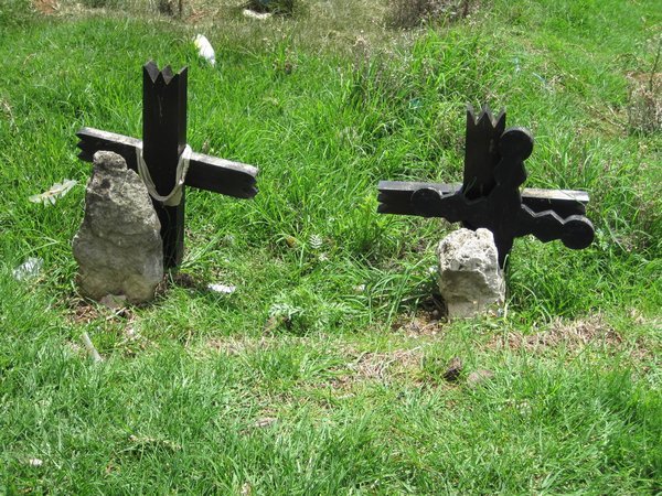 Crosses at the cemetary