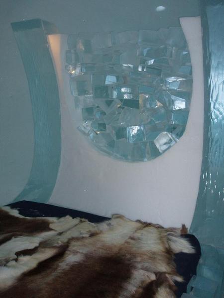 Ice hotel room