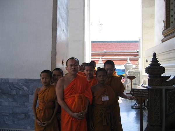 Monks in training