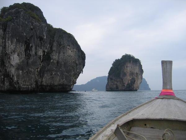 Off the West side of Phi Phi