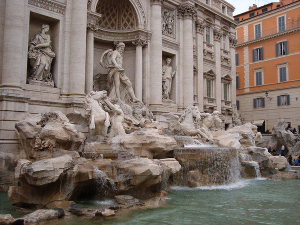 Trevi Fountain during the day