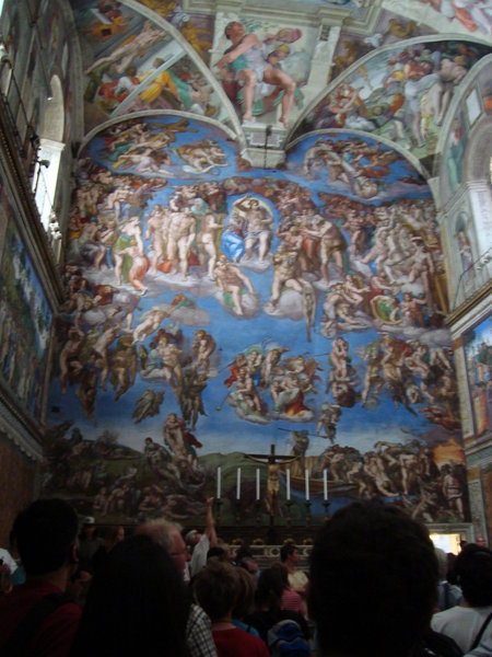 no pics allowed in the Sistine Chapel