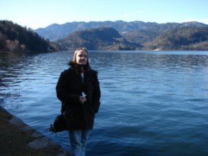 Rob on Lake Bled
