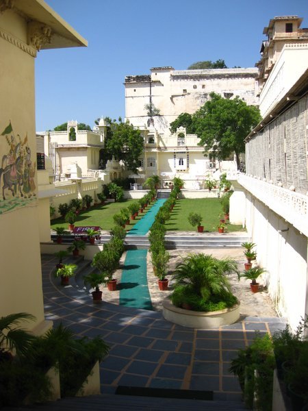Une partie du palais du Maharaja transforme en hotel