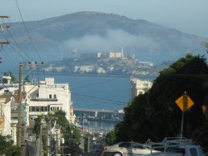 Alcatraz from near our hotel