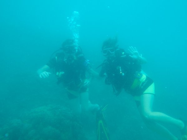 Dad and I diving