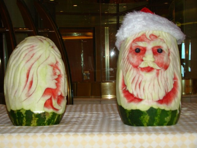 Carved Watermelons