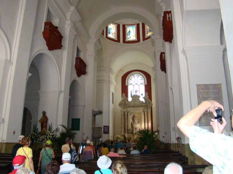 Inside the above church