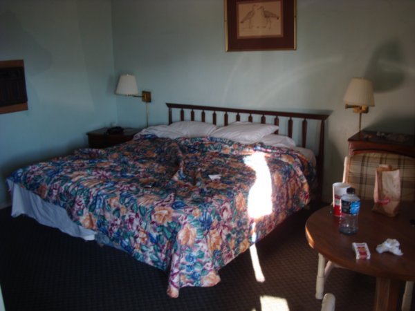 Dreary motel room