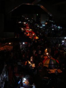 Manila market at night