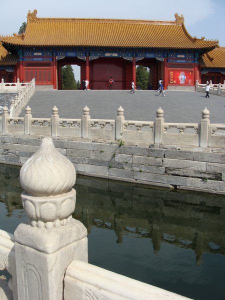 Forbidden City river and gate